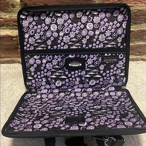 Anna Sui X Tumi Purple and Black Laptop Bag - Picture 3 of 6